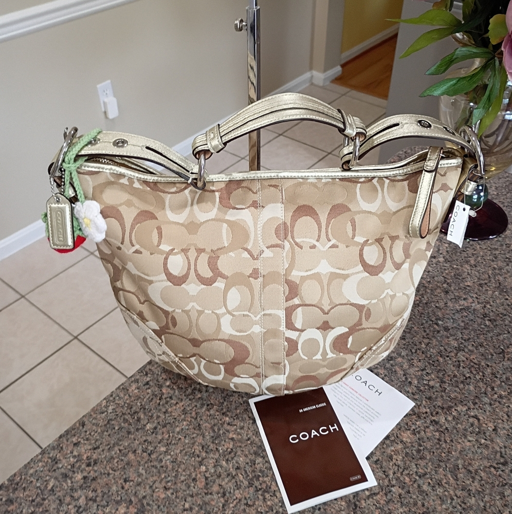 NWT Coach Soho  Opt Signature Vintage Shoulder Bag - Picture 11 of 17